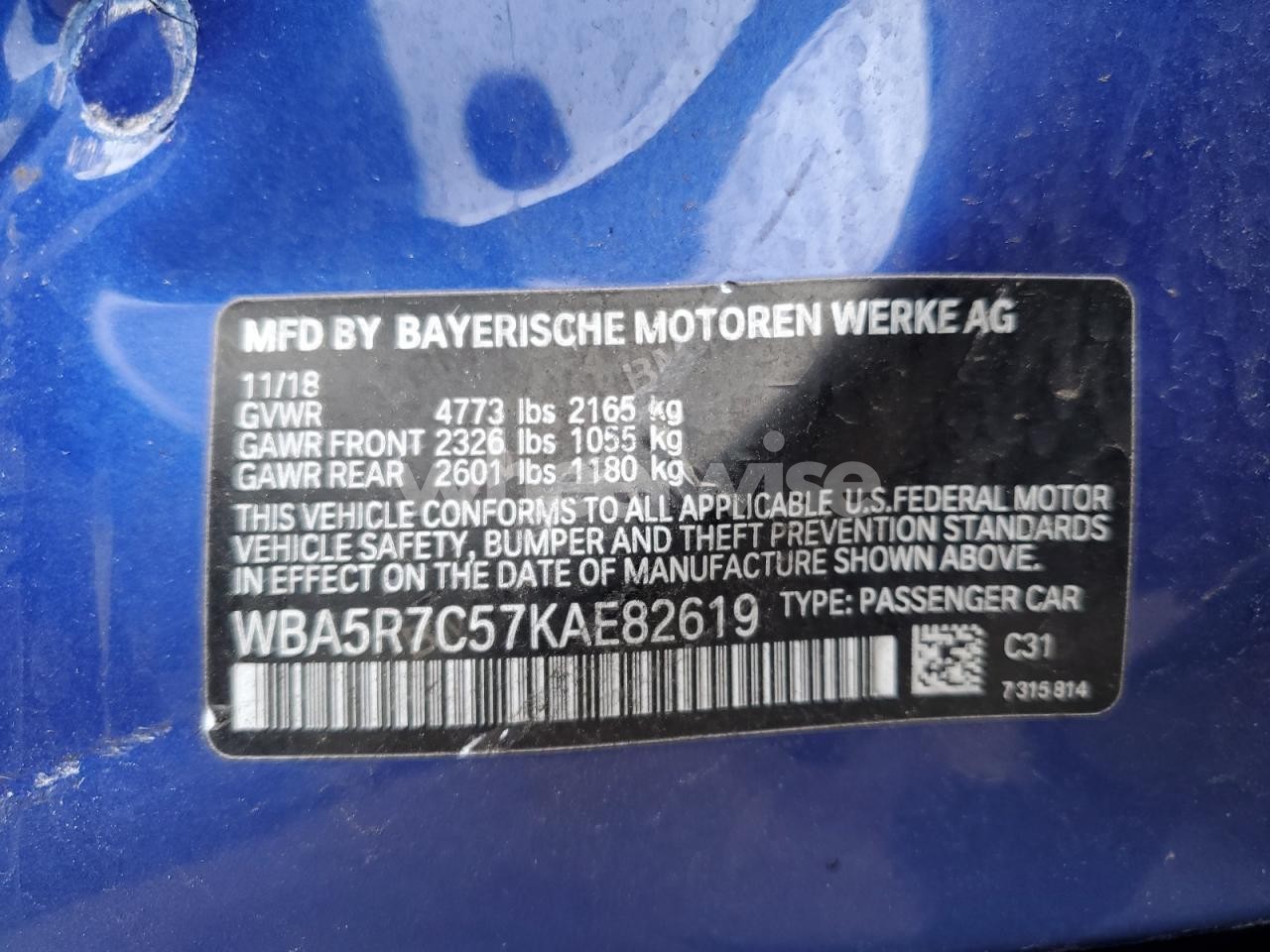 Photo 12 of 2019 BMW 330XI (VIN WBA5R7C57KAE82619)