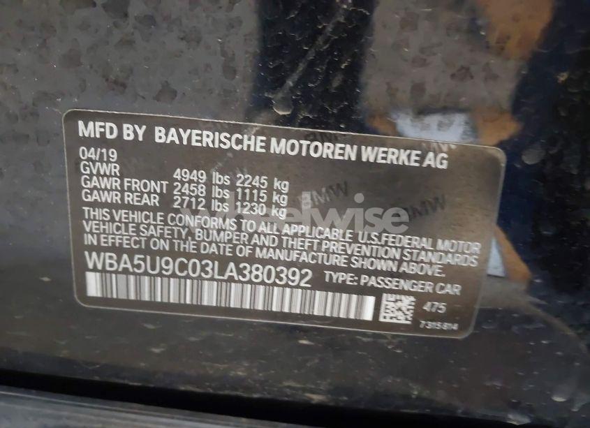 Photo 9 of 2020 Bmw 3 SERIES M340I XDRIVE (VIN WBA5U9C03LA380392)