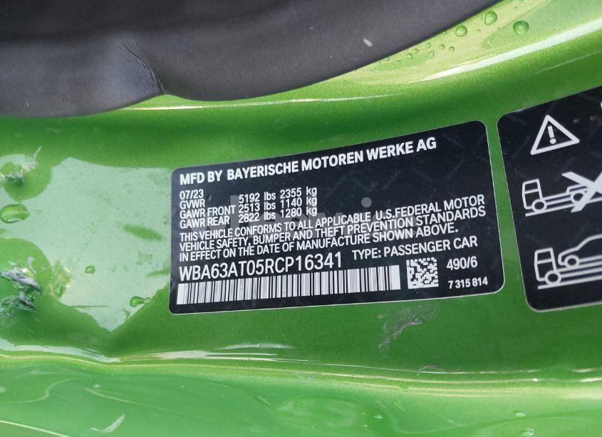 Photo 9 of 2024 Bmw M440i XDRIVE (VIN WBA63AT05RCP16341)