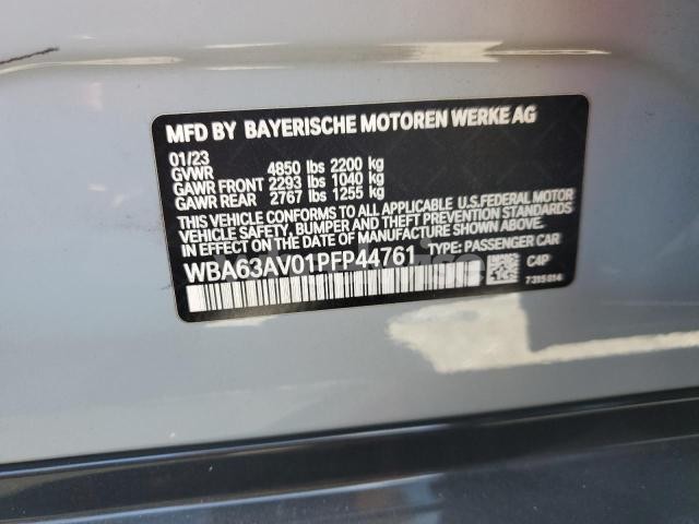 Photo 8 of 2023 BMW 430I GRAN COUPE (VIN WBA63AV01PFP44761)