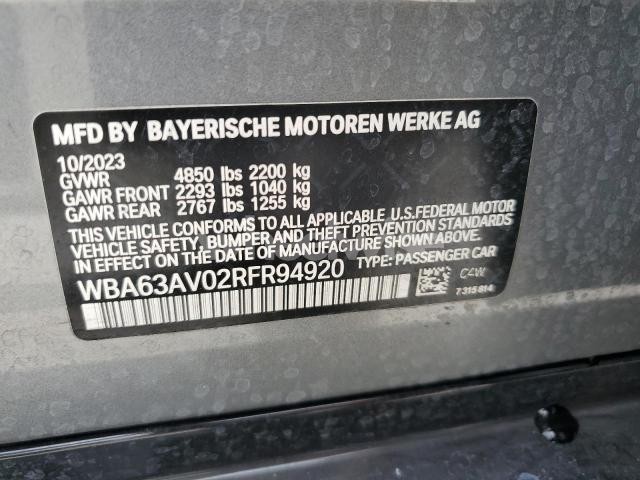 Photo 8 of 2024 BMW 430I GRAN COUPE (VIN WBA63AV02RFR94920)