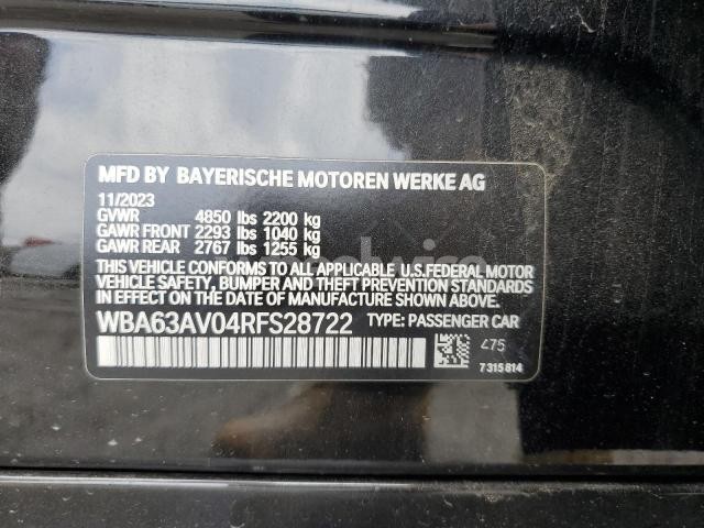 Photo 3 of 2024 BMW 430I GRAN COUPE (VIN WBA63AV04RFS28722)