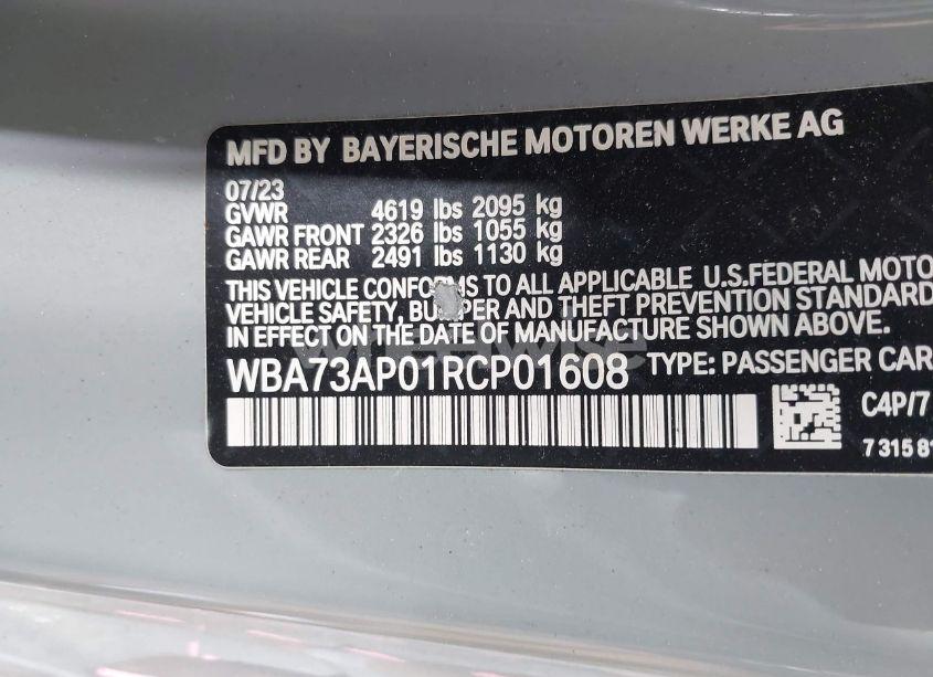 Photo 9 of 2024 Bmw 4 SERIES 430I XDRIVE (VIN WBA73AP01RCP01608)