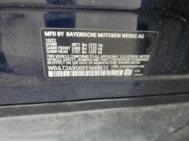 Photo 2 of 2023 BMW 430XI GRAN COUPE (VIN WBA73AV08PFN90831)