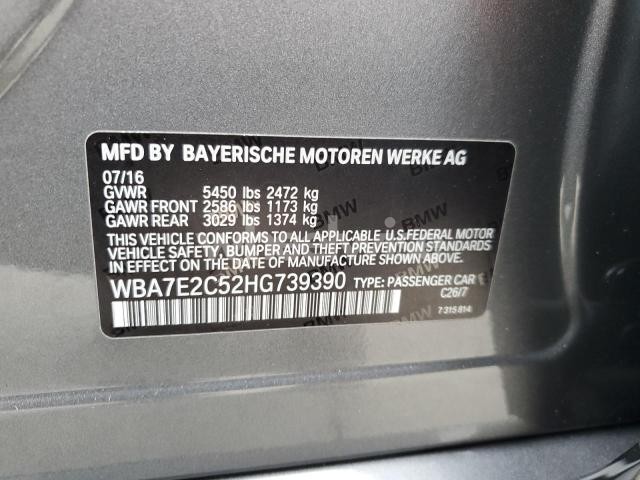 Photo 4 of 2017 BMW 740 I (VIN WBA7E2C52HG739390)