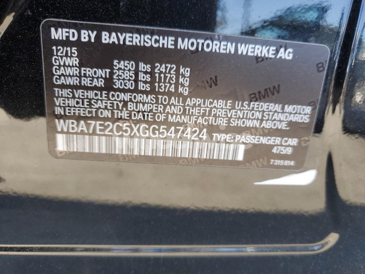 Photo 12 of 2016 BMW 740 I (VIN WBA7E2C5XGG547424)