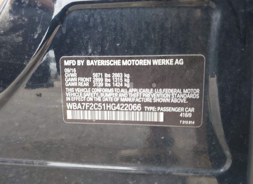 Photo 9 of 2017 Bmw Alpina B7 XDRIVE (VIN WBA7F2C51HG422066)