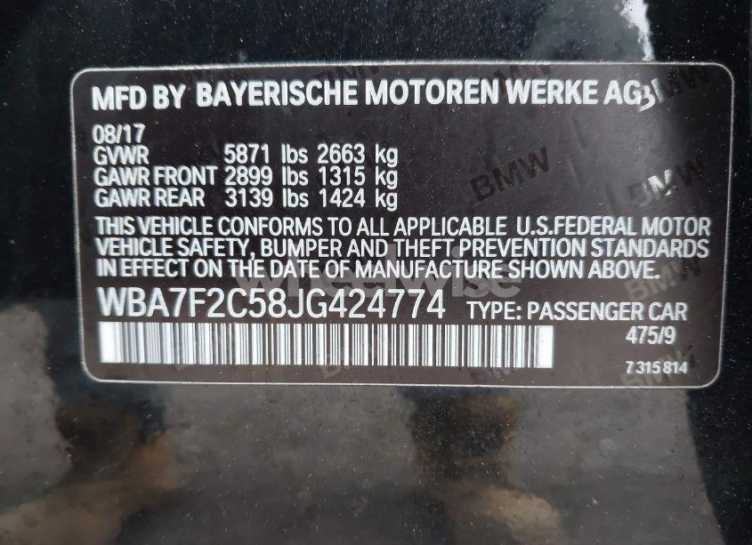 Photo 9 of 2018 Bmw Alpina B7 XDRIVE (VIN WBA7F2C58JG424774)