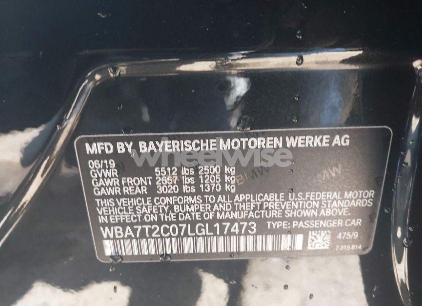 Photo 9 of 2020 Bmw 740i (VIN WBA7T2C07LGL17473)