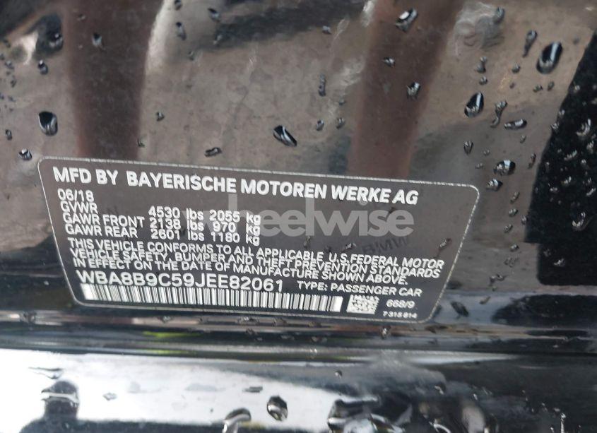 Photo 9 of 2018 Bmw 330i (VIN WBA8B9C59JEE82061)