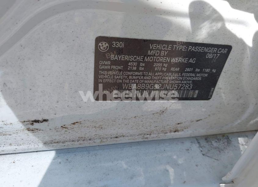 Photo 9 of 2018 Bmw 330i (VIN WBA8B9G52JNU57283)