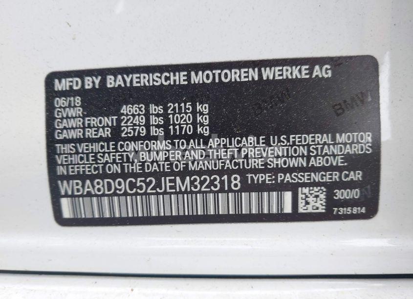 Photo 9 of 2018 Bmw 330i XDRIVE (VIN WBA8D9C52JEM32318)