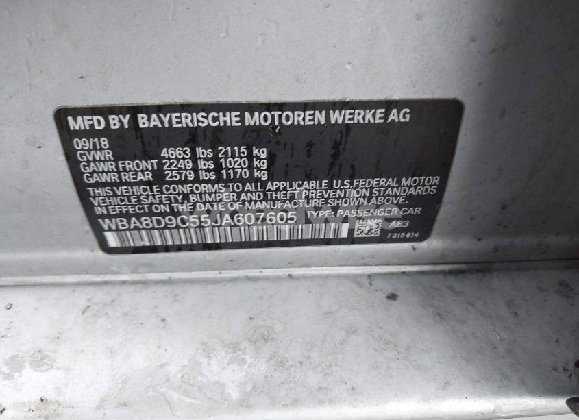 Photo 9 of 2018 Bmw 330i XDRIVE (VIN WBA8D9C55JA607605)