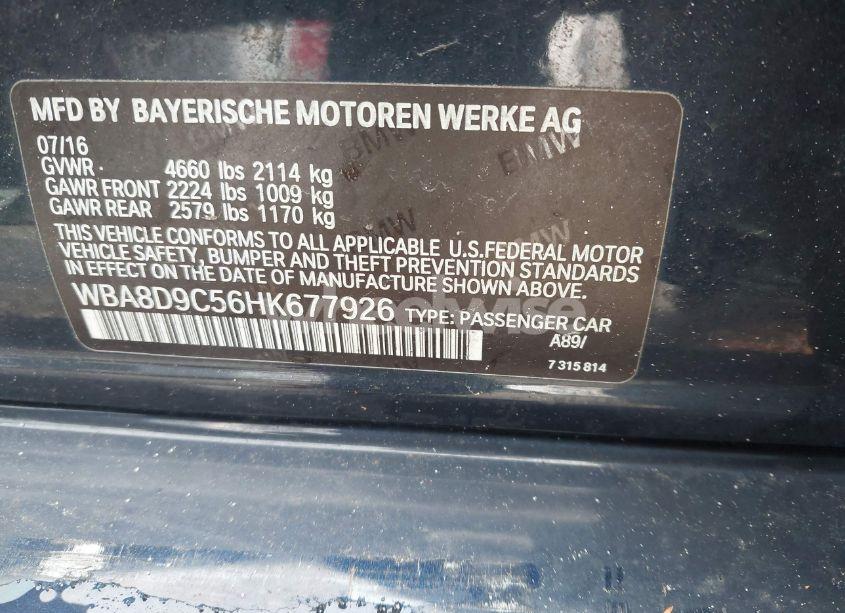 Photo 9 of 2017 Bmw 330i XDRIVE (VIN WBA8D9C56HK677926)