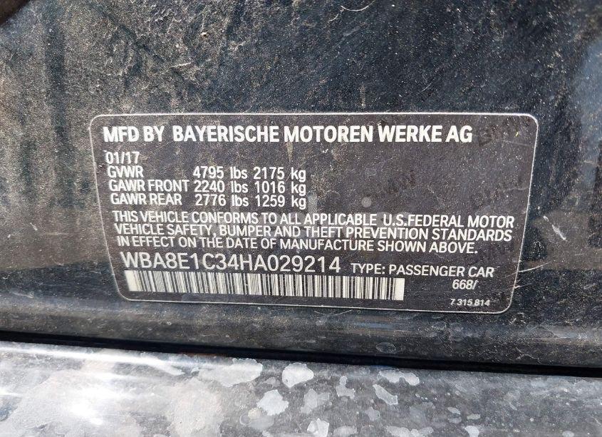 Photo 9 of 2017 Bmw 330e IPERFORMANCE (VIN WBA8E1C34HA029214)