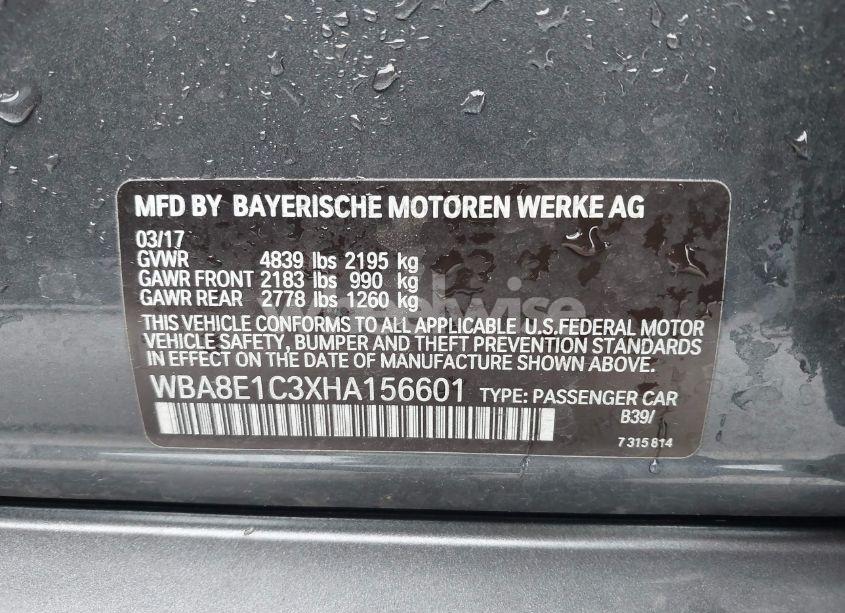 Photo 9 of 2017 Bmw 330e IPERFORMANCE (VIN WBA8E1C3XHA156601)