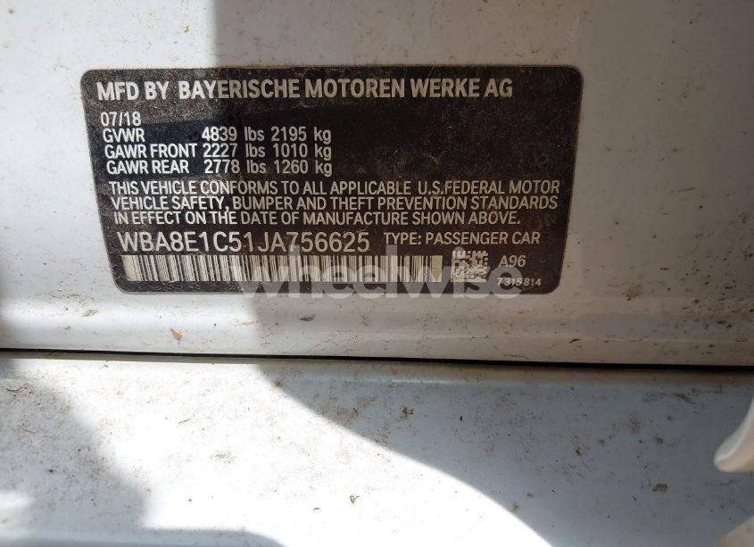 Photo 9 of 2018 Bmw 330e IPERFORMANCE (VIN WBA8E1C51JA756625)