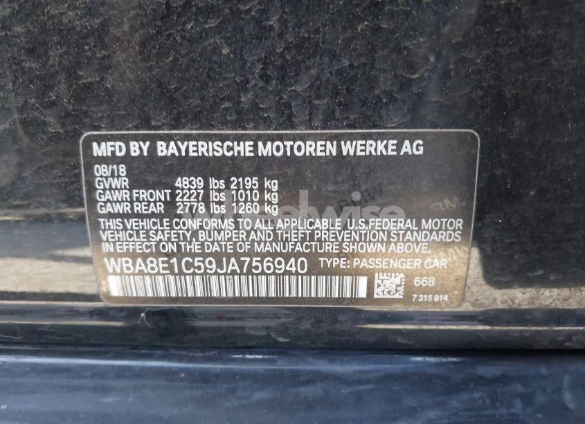 Photo 9 of 2018 Bmw 330e IPERFORMANCE (VIN WBA8E1C59JA756940)