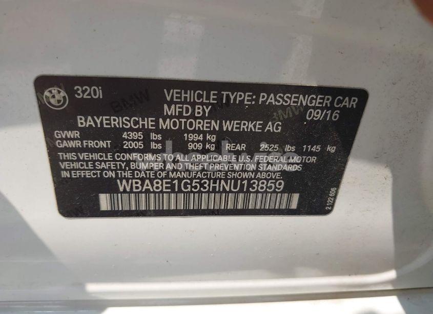 Photo 9 of 2017 Bmw 320i (VIN WBA8E1G53HNU13859)