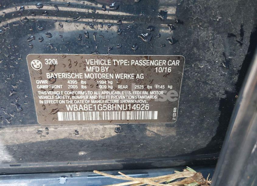 Photo 9 of 2017 Bmw 320i (VIN WBA8E1G58HNU14926)