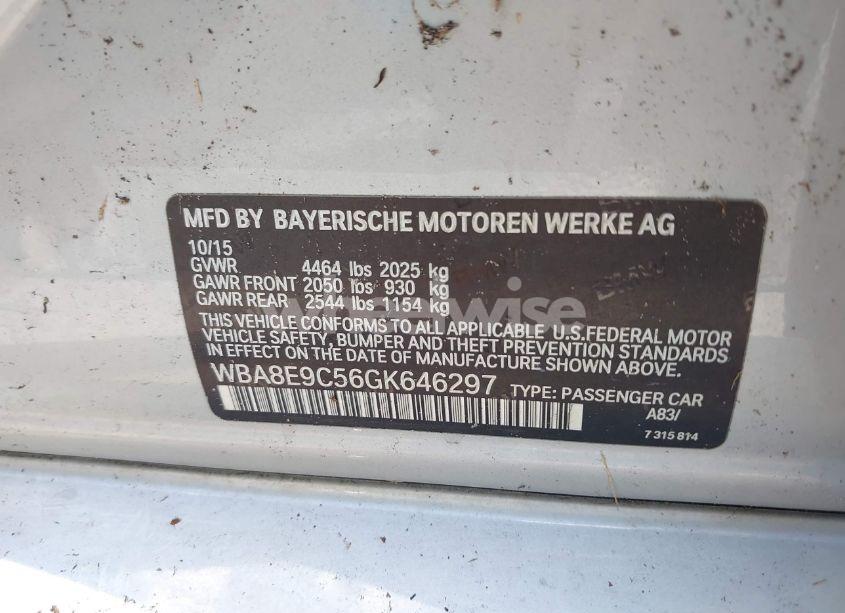 Photo 9 of 2016 Bmw 328i (VIN WBA8E9C56GK646297)