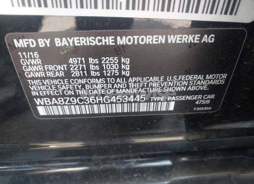 Photo 9 of 2017 Bmw 330i GRAN TURISMO XDRIVE (VIN WBA8Z9C36HG453445)