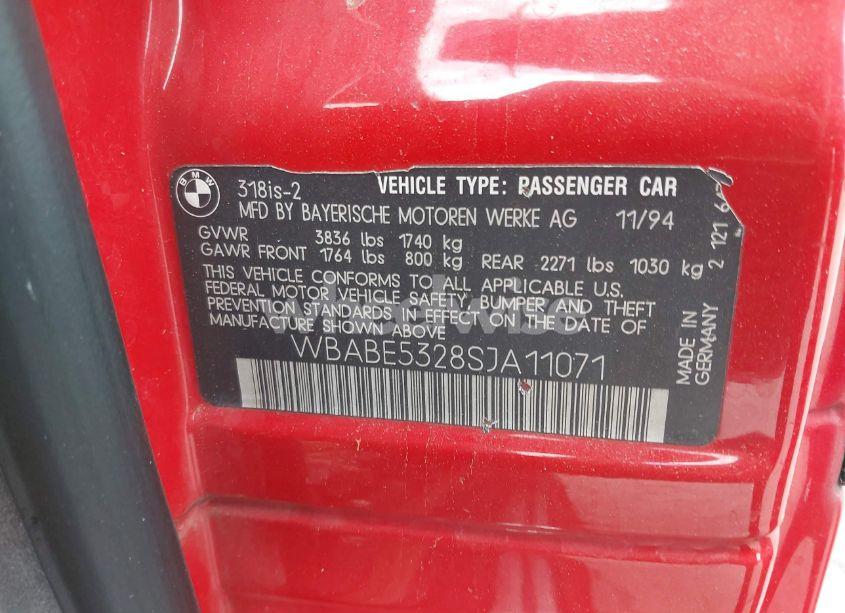 Photo 9 of 1995 Bmw 318 IS (VIN WBABE5328SJA11071)