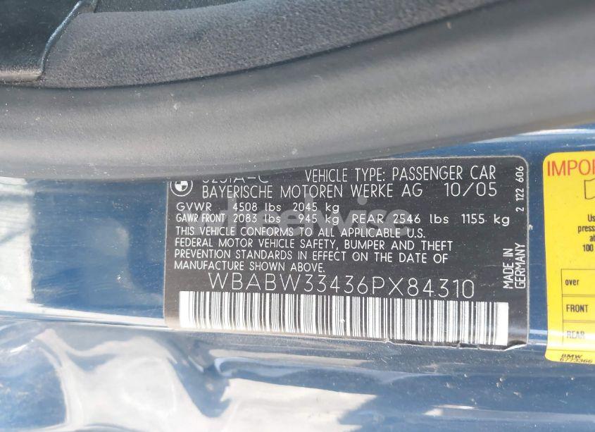Photo 9 of 2006 Bmw 325ci (VIN WBABW33436PX84310)