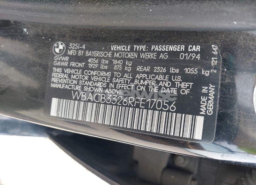 Photo 9 of 1994 Bmw 325 I (VIN WBACB3326RFE17056)