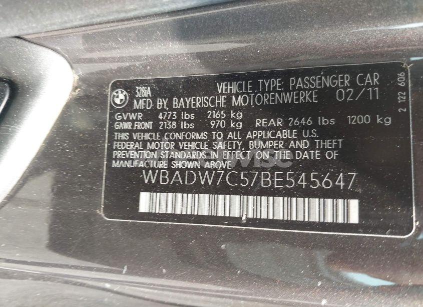 Photo 9 of 2011 Bmw 328i (VIN WBADW7C57BE545647)