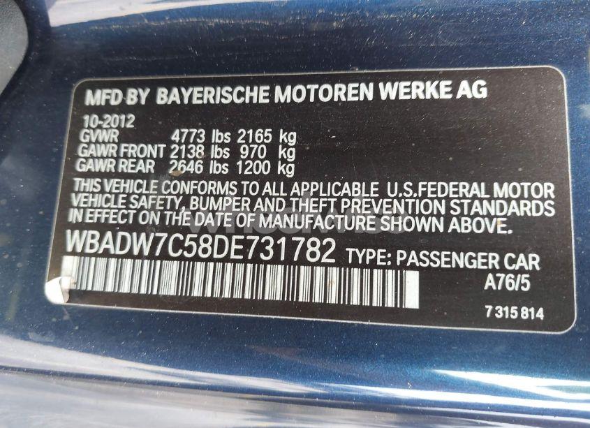 Photo 9 of 2013 Bmw 328i (VIN WBADW7C58DE731782)