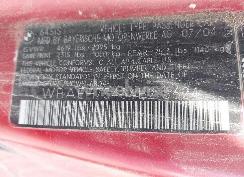 Photo 9 of 2004 Bmw 645ci (VIN WBAEH73484B215624)