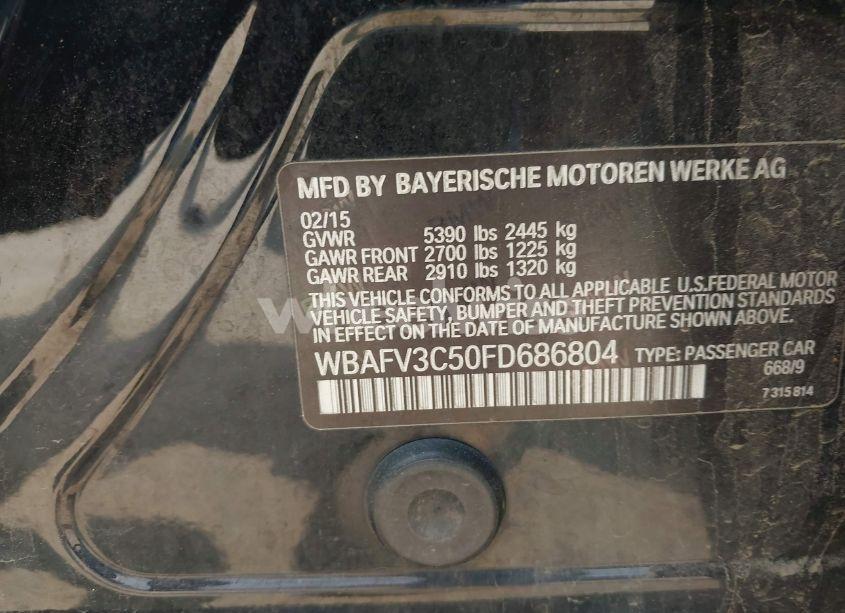 Photo 9 of 2015 Bmw 535d XDRIVE (VIN WBAFV3C50FD686804)