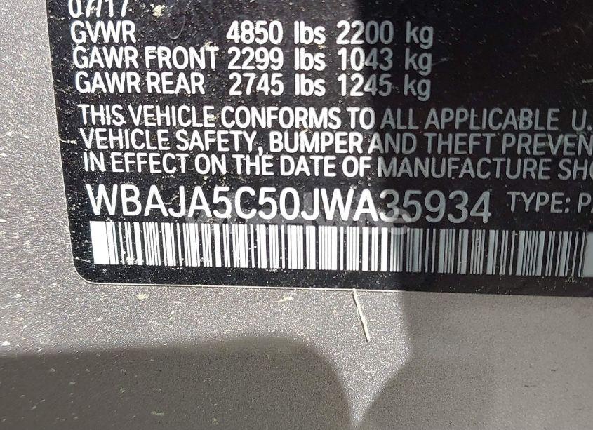 Photo 9 of 2018 Bmw 530i (VIN WBAJA5C50JWA35934)