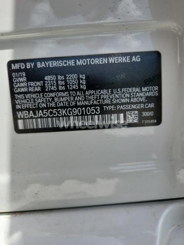 Photo 12 of 2019 BMW 530 I (VIN WBAJA5C53KG901053)