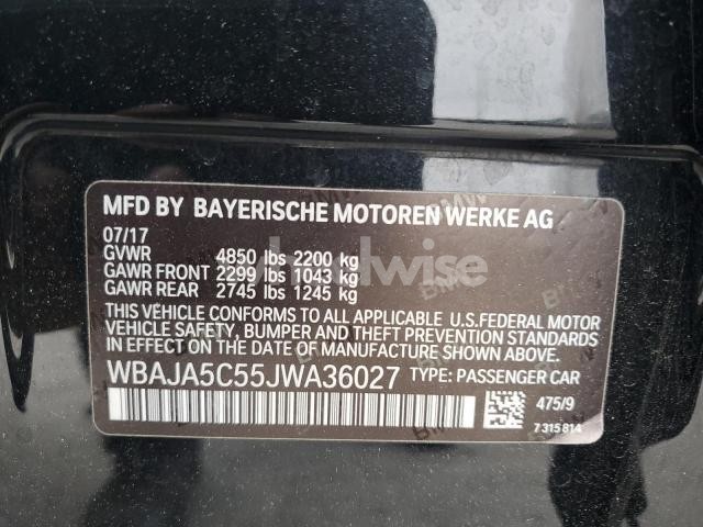 Photo 10 of 2018 BMW 530 I (VIN WBAJA5C55JWA36027)