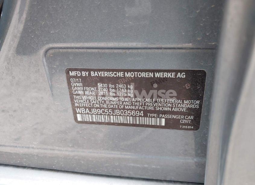 Photo 9 of 2018 Bmw M550i XDRIVE (VIN WBAJB9C55JB035694)