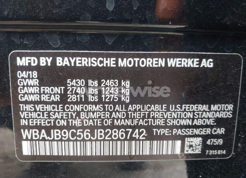 Photo 9 of 2018 Bmw M550i XDRIVE (VIN WBAJB9C56JB286742)