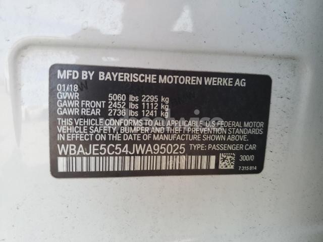 Photo 12 of 2018 BMW 540 I N/A (VIN WBAJE5C54JWA95025)