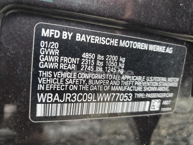 Photo 3 of 2020 BMW 530 I (VIN WBAJR3C09LWW77053)