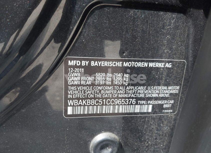 Photo 9 of 2012 Bmw 750li (VIN WBAKB8C51CC965376)