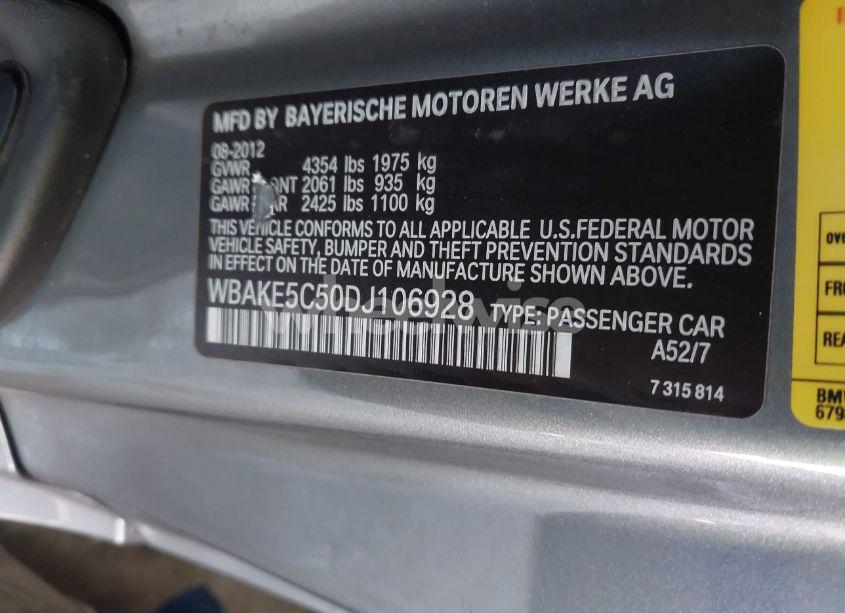 Photo 9 of 2013 Bmw 328i (VIN WBAKE5C50DJ106928)