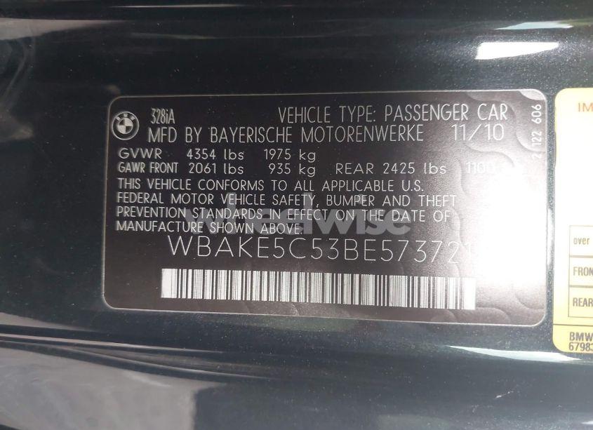 Photo 9 of 2011 Bmw 328i (VIN WBAKE5C53BE573721)