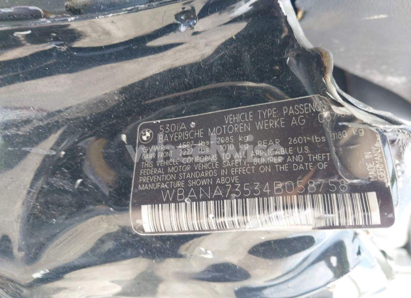 Photo 9 of 2004 Bmw 530i (VIN WBANA73534B058758)
