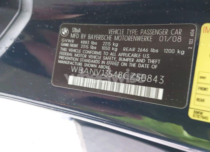 Photo 9 of 2008 Bmw 528xi (VIN WBANV13548CZ50843)
