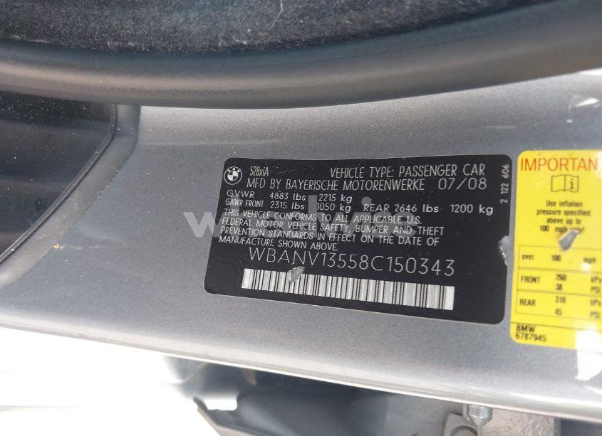 Photo 9 of 2008 Bmw 528xi (VIN WBANV13558C150343)