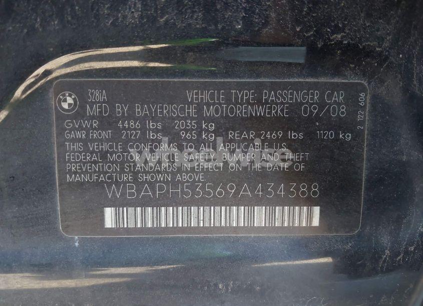 Photo 9 of 2009 Bmw 328i (VIN WBAPH53569A434388)