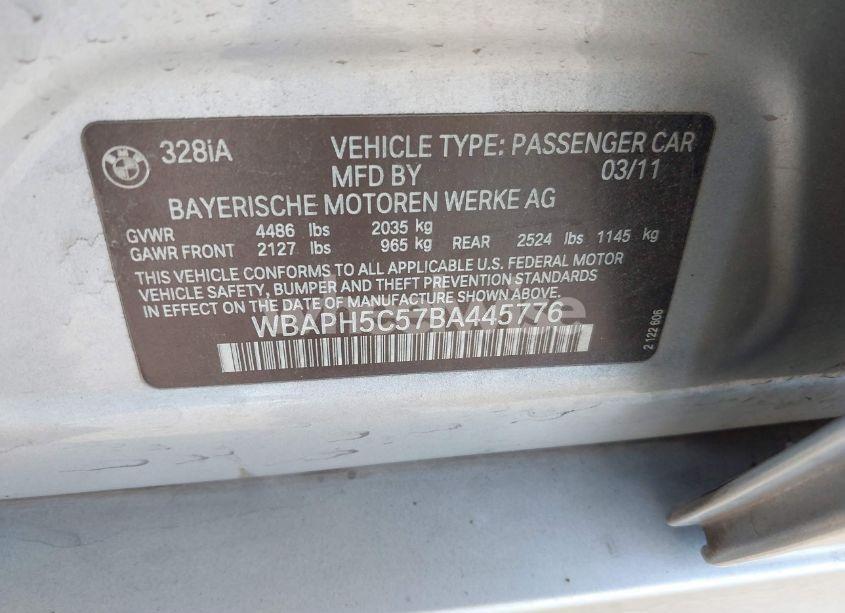 Photo 9 of 2011 Bmw 328i (VIN WBAPH5C57BA445776)