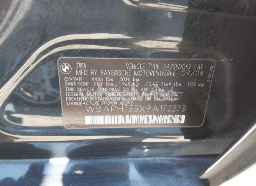 Photo 9 of 2009 Bmw 328i (VIN WBAPH735X9A172273)