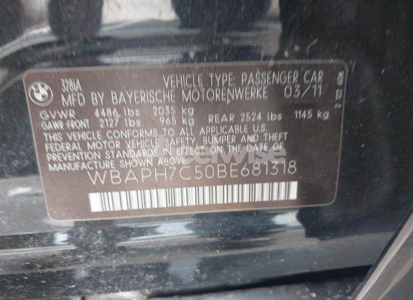 Photo 9 of 2011 Bmw 328i (VIN WBAPH7C50BE681318)